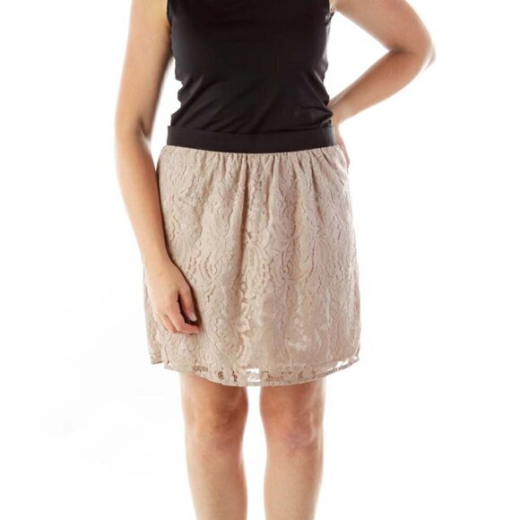 LOFT Dresses & Skirts - LOFT Pink Lace A-Line Skirt
